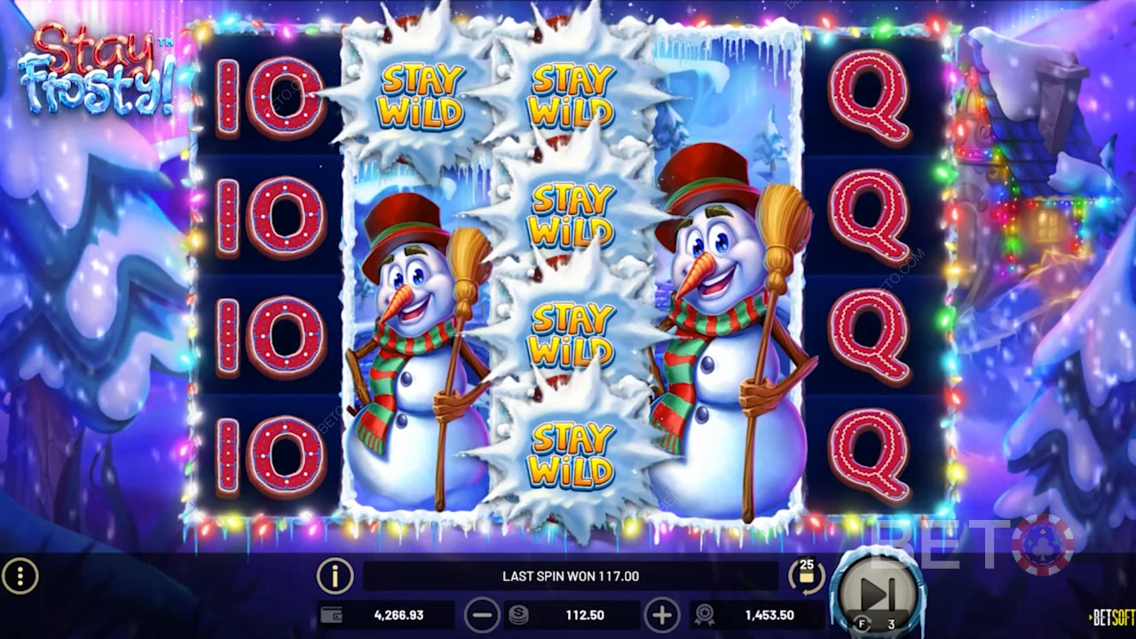 Ripper gaming setup in Stay Frosty! with 5 reels and 4 rows