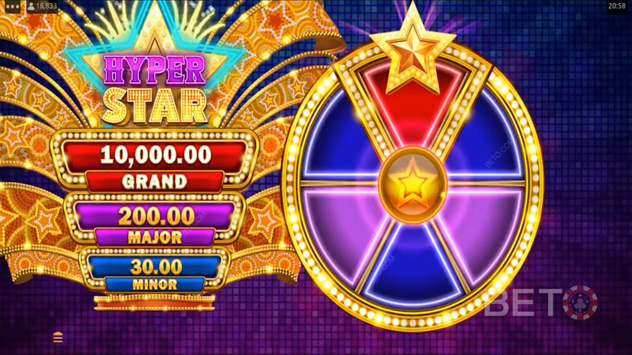 Punters can score 1 of 3 Jackpot Prizes through the Jackpot Bonus