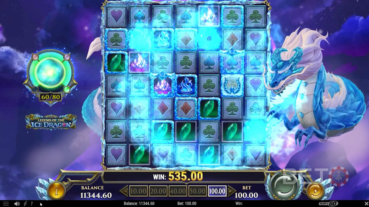 Charge the Frosty Gem Meter for Icy Bonus Features