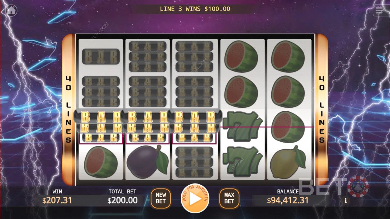 Playing Lightning Storm by KA Gaming