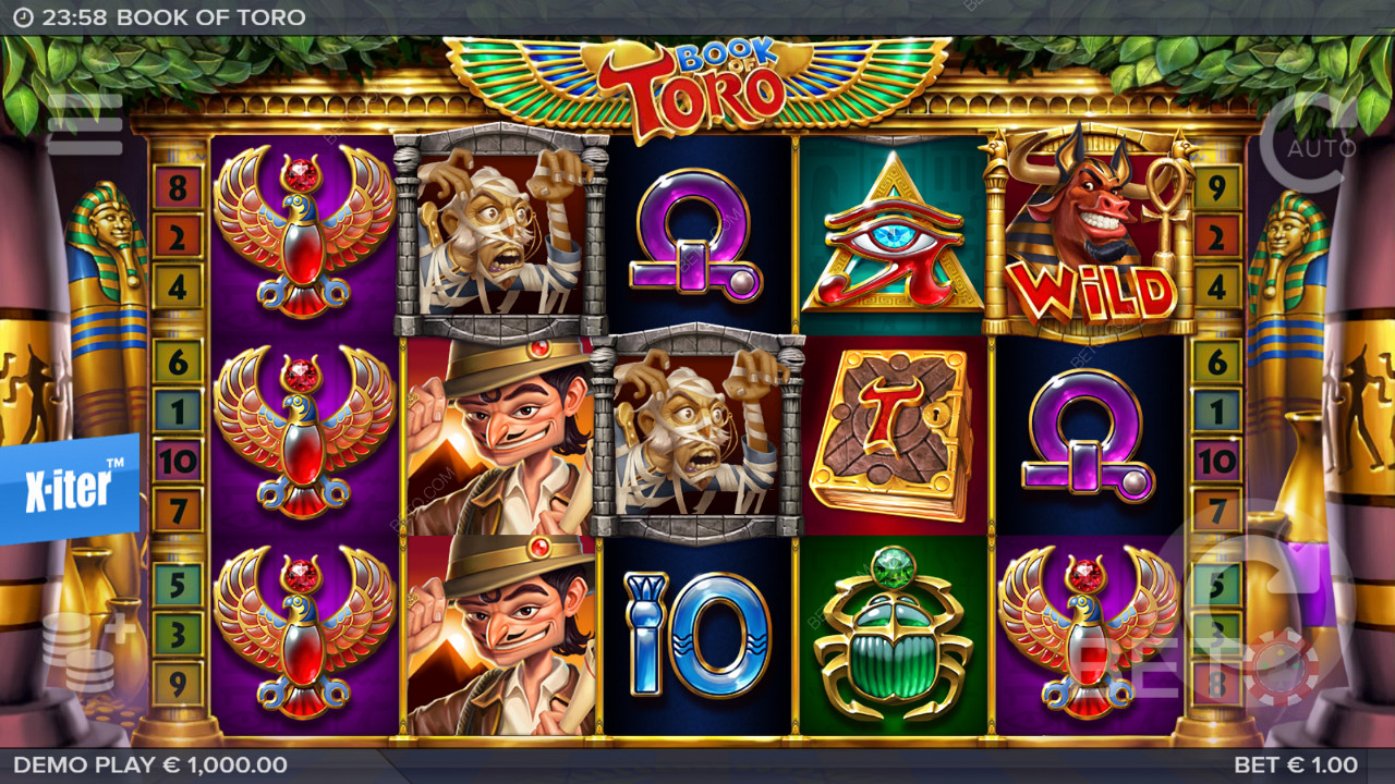 Score big with Wilds, Respins, and Free Spins in Book of Toro pokie