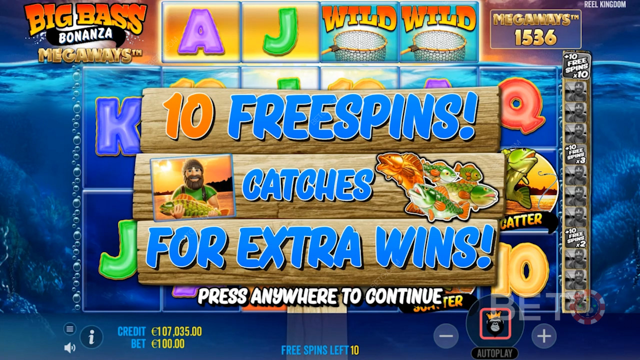 Reel in the Cash: Fisherman Nabs Money Symbols in Free Spins