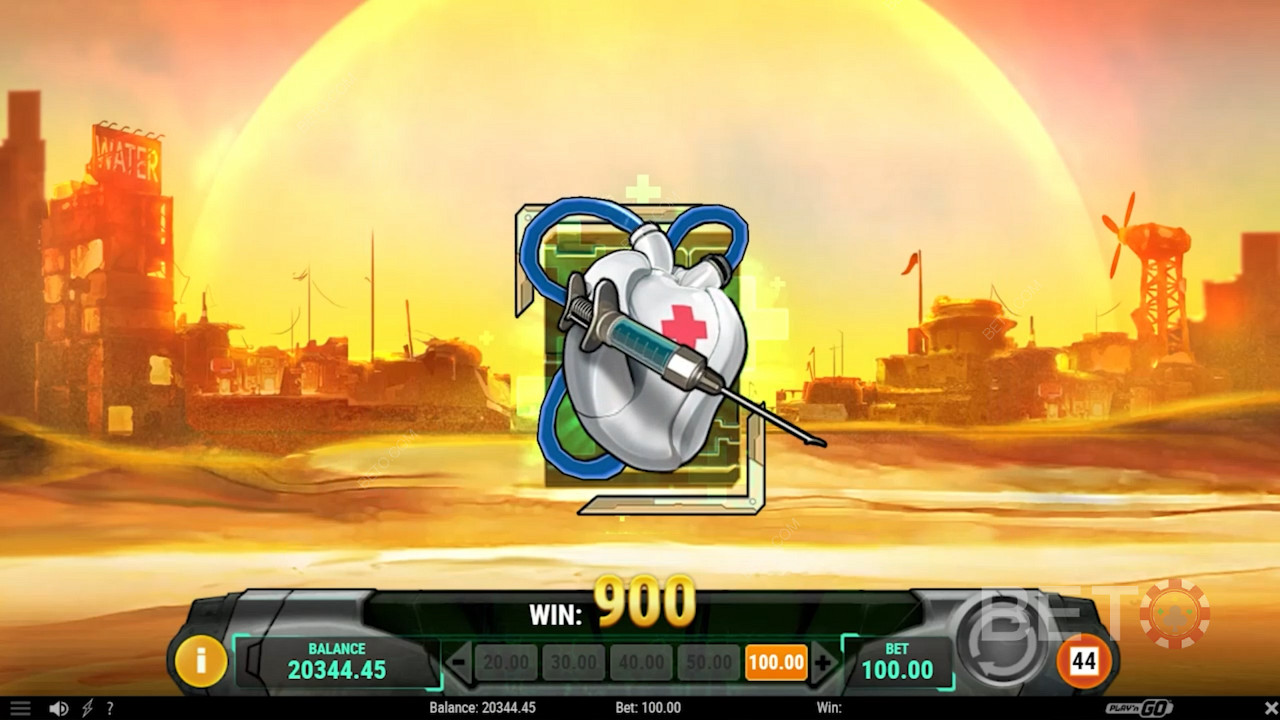 Score 3 Medical Kit Scatters to kick off the Free Spins bonus round
