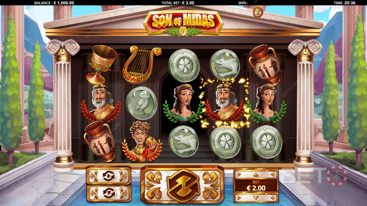 Aussie-style symbols and visuals in Son of Midas
