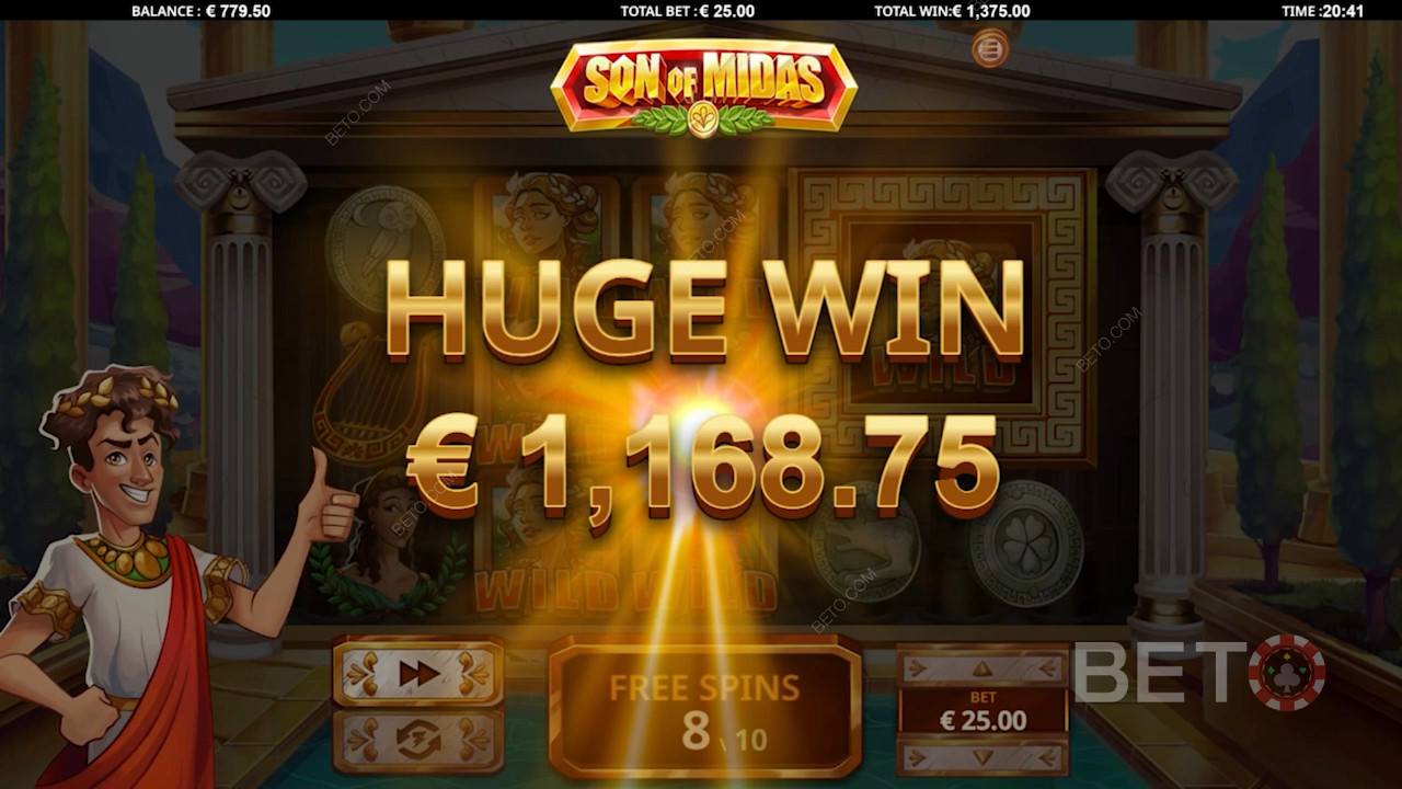 Rack up some ripper wins in Son of Midas
