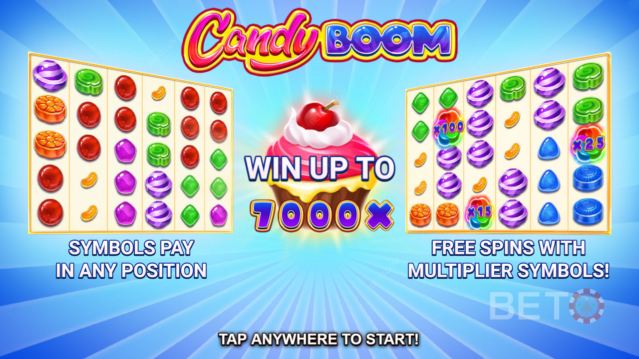 Kickstart your pokie sesh with Candy Boom