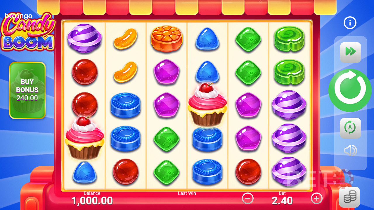 Vibrant visuals and sweet palette in Candy Boom