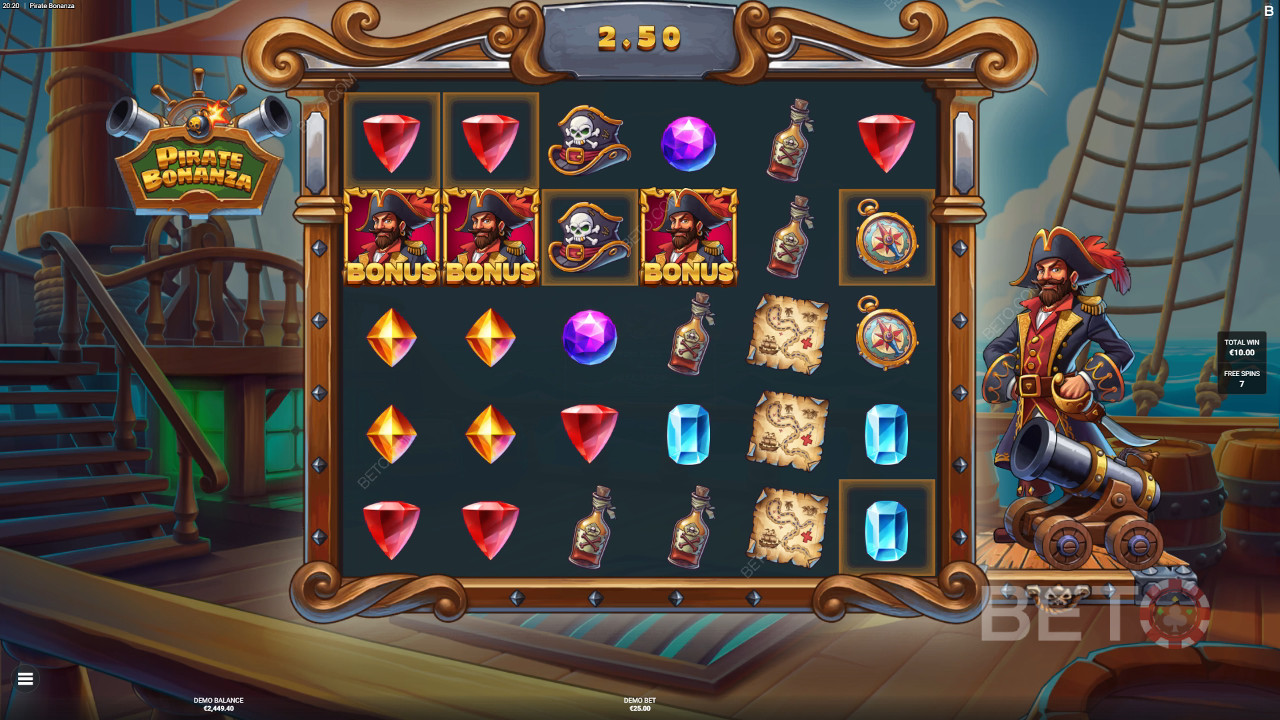 Sail the High Seas in Pirate Bonanza Pokie