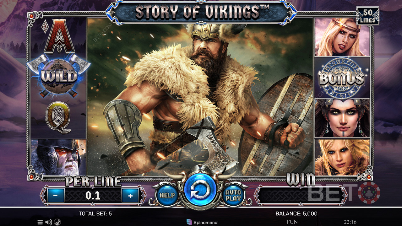 Conquer Norse legends and score big wins in Story of Vikings online pokie