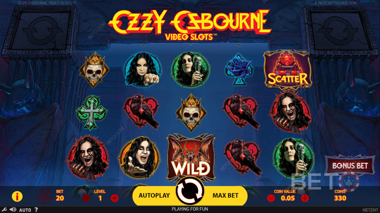 Rock out with the Prince of Darkness in Ozzy Osbourne pokie