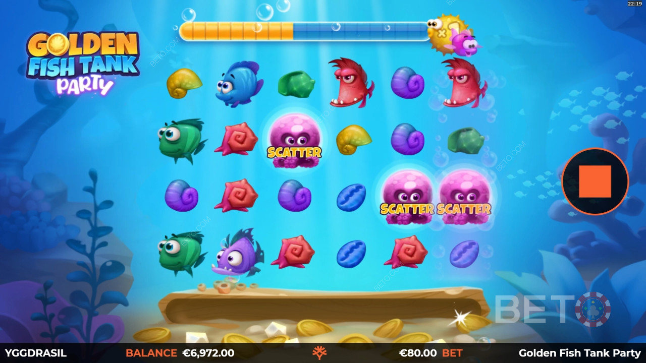 Golden Fish Tank Party Review by BETO Pokies