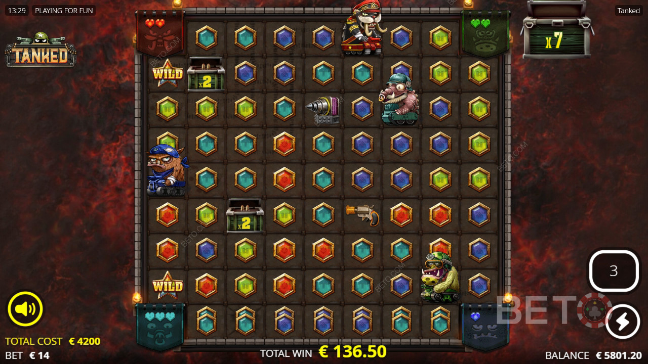 Score 25,000x Your Wager in the Tanked Pokie Game!