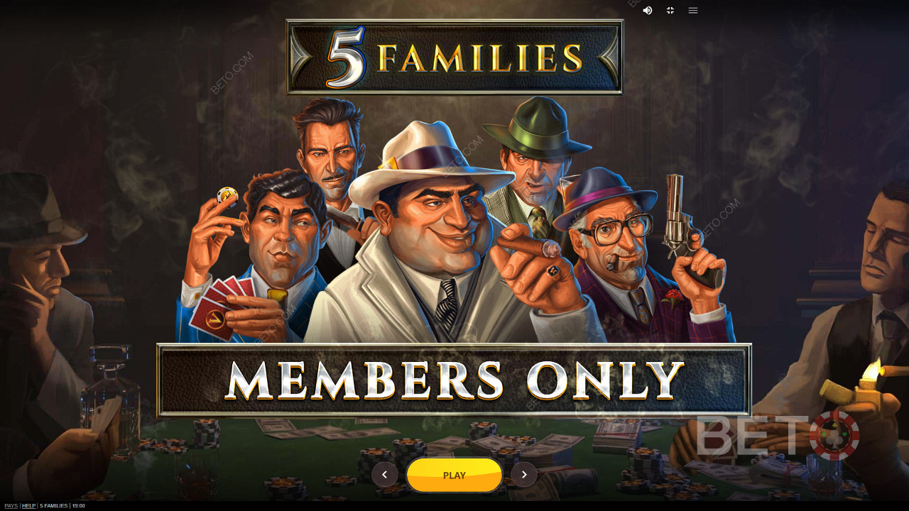 Tangle with Mobsters in the 5 Families Online Pokie