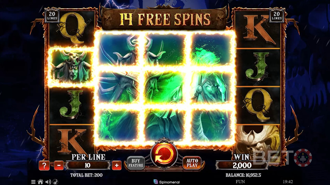 Rack up to 50 Free Spins by having a punt in the Gamble Feature
