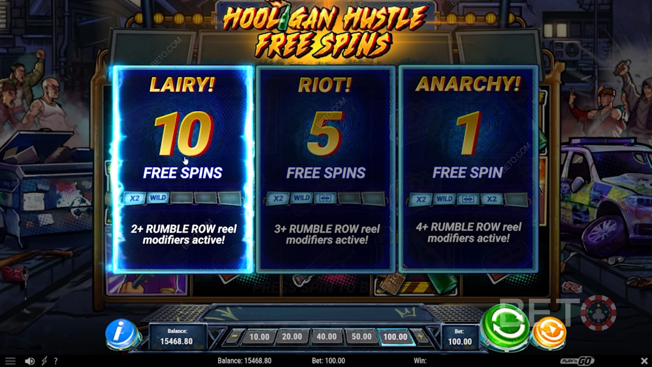 Pick Your Free Spin Style in the Hooligan Hustle Pokie Game