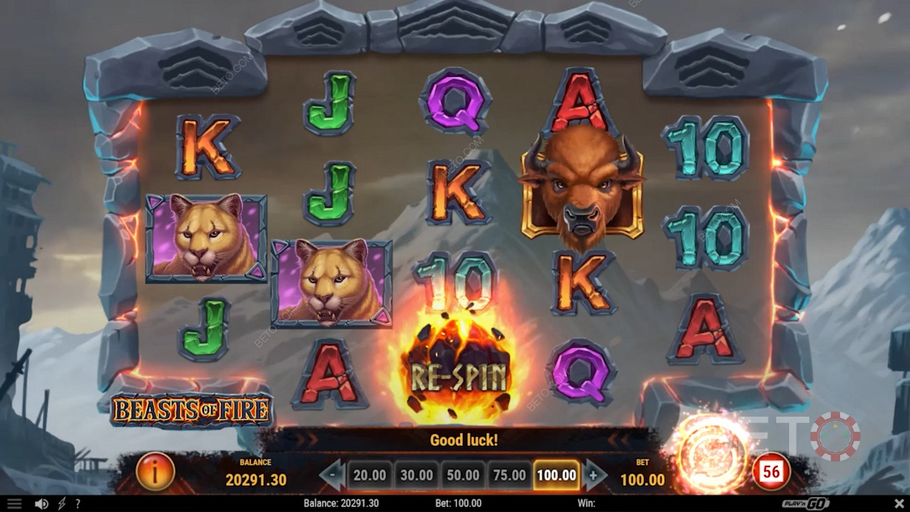 Fiery meteor symbols in Beasts of Fire