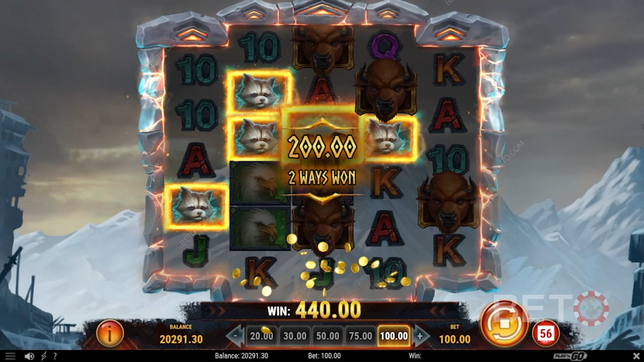 Bigger Reels in Beasts of Fire