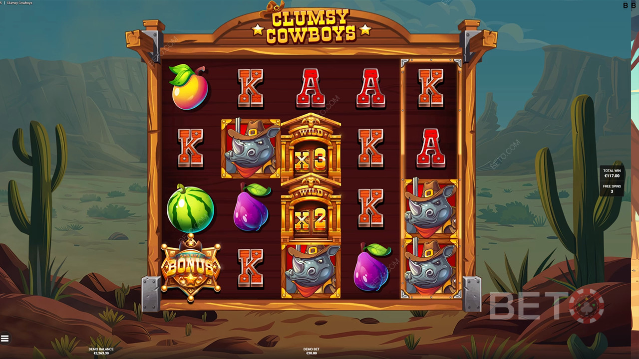 Clumsy Cowboys Review by BETO Pokies