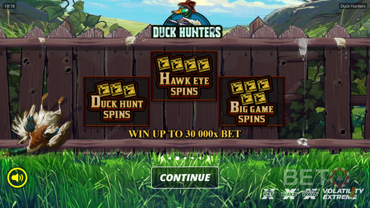 Bag a 30,000x Jackpot in Duck Hunters Pokie!