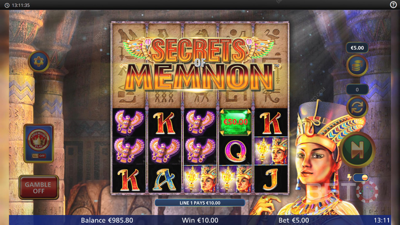 Secrets of Memnon Review by BETO Pokies