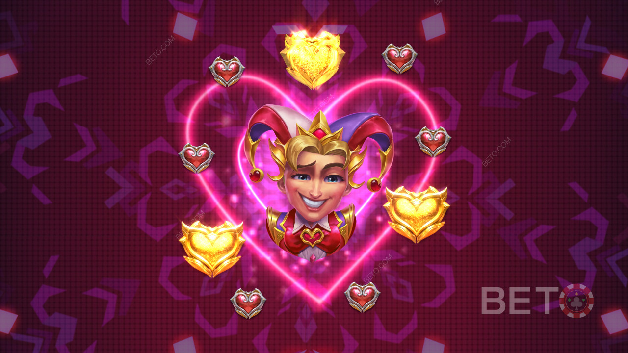 Snag the Love Joker on Reel 2 to score the Love Respins bonus round