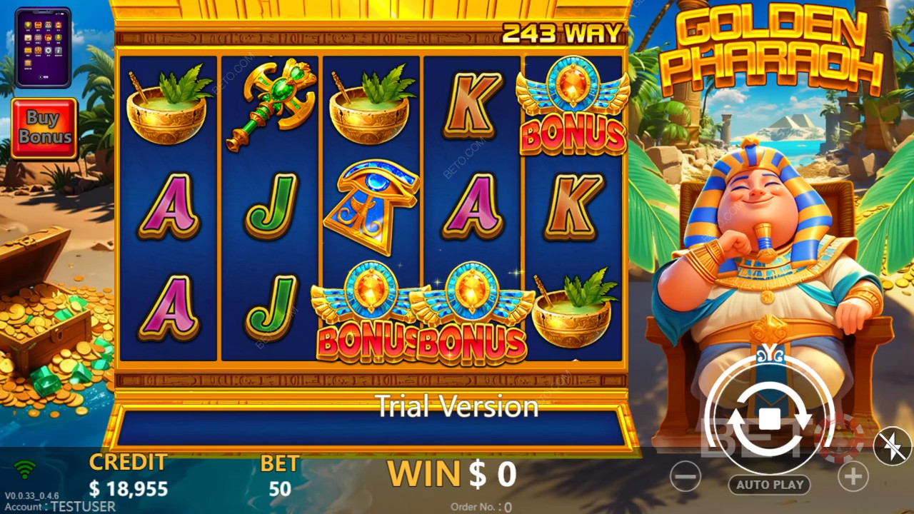 Golden Pharaoh Review by BETO Pokies