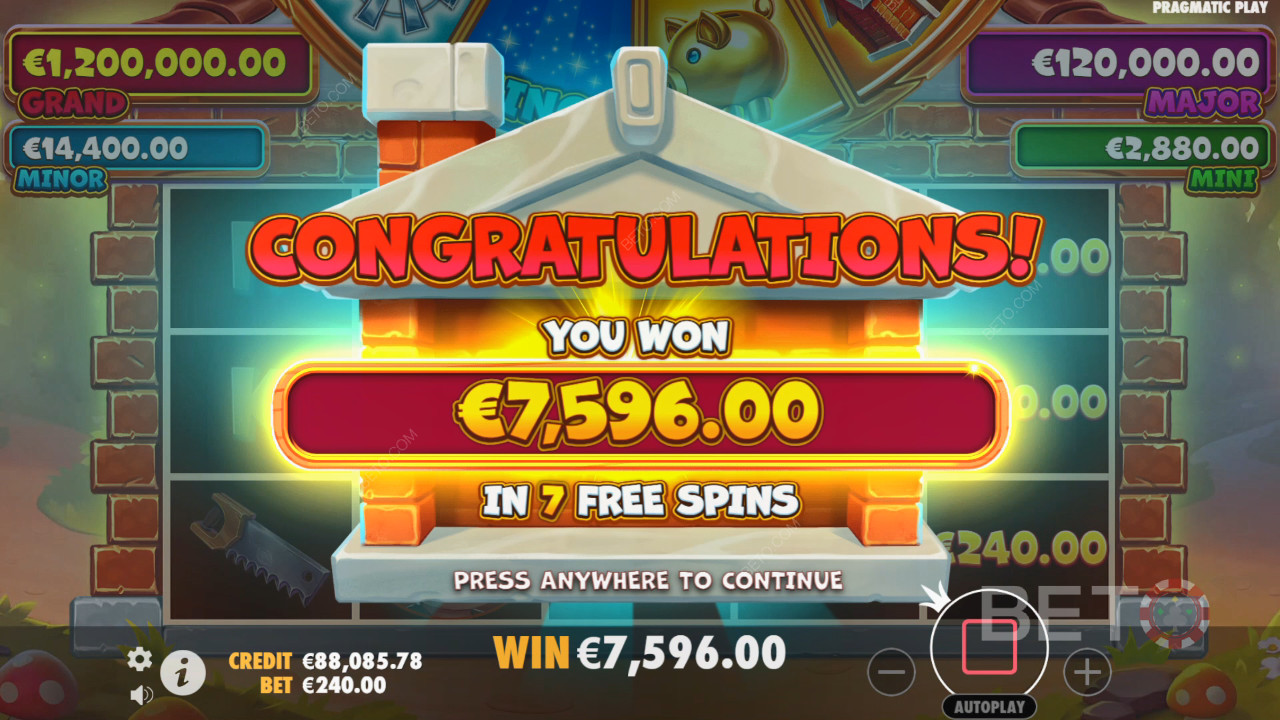 Score 10,000x Your Wager in the Brick House Bonanza Pokie!