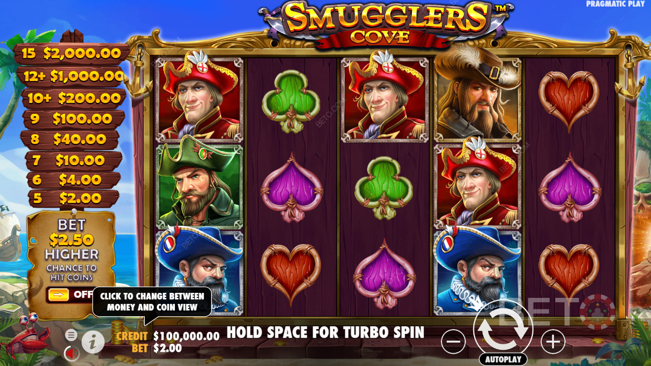Colourful buccaneers on Smugglers Cove