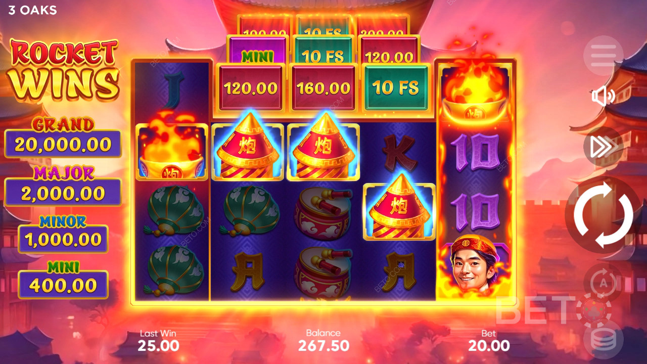 Rocket Wins Review by BETO Pokies