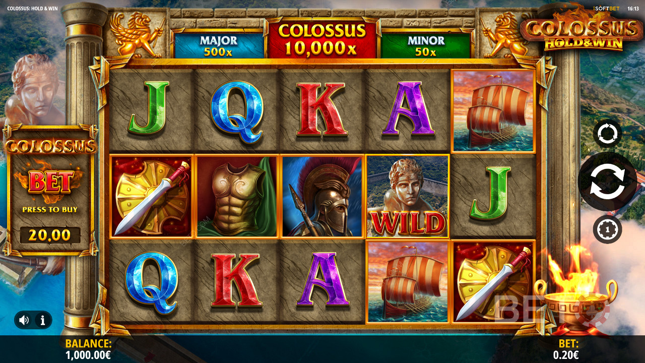 Dive into Greek mythology with Colossus: Hold and Win pokie