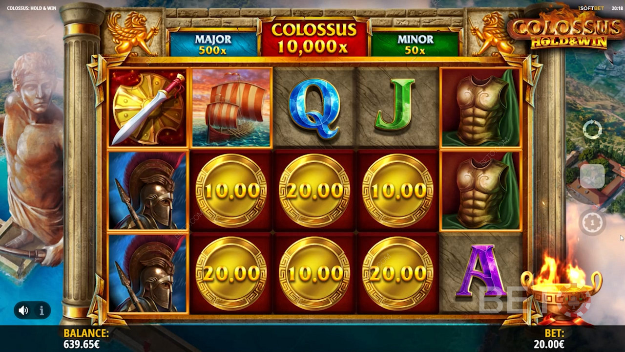 Snag 6 Gold coins to kick off the Hold and Win Respins round