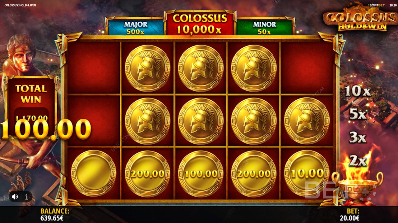 Snag ripper payouts with Gold coins in Hold and Win bonus