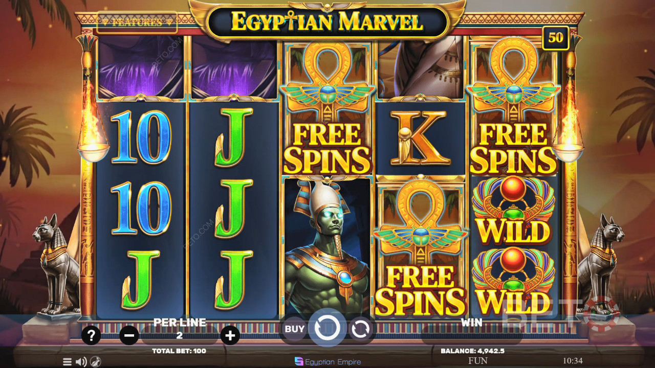 Egyptian Marvel Review by BETO Pokies