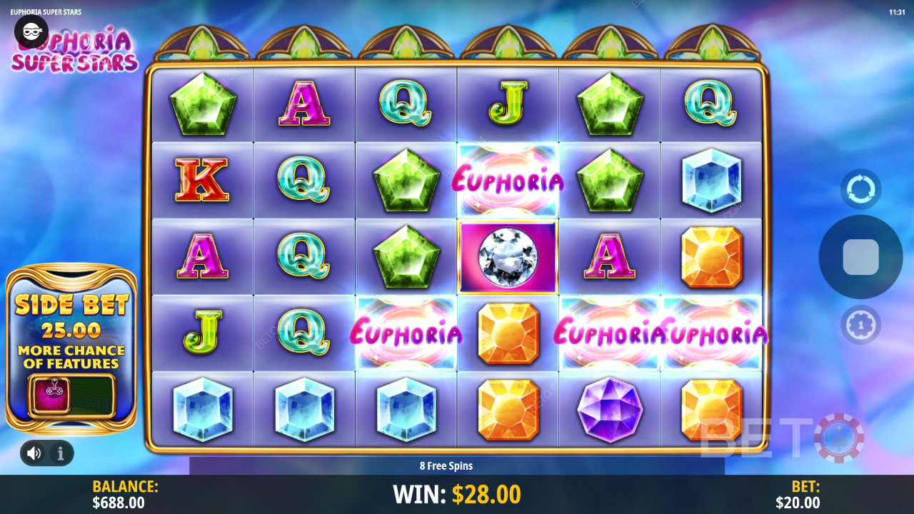 Euphoria Super Stars Review by BETO Pokies
