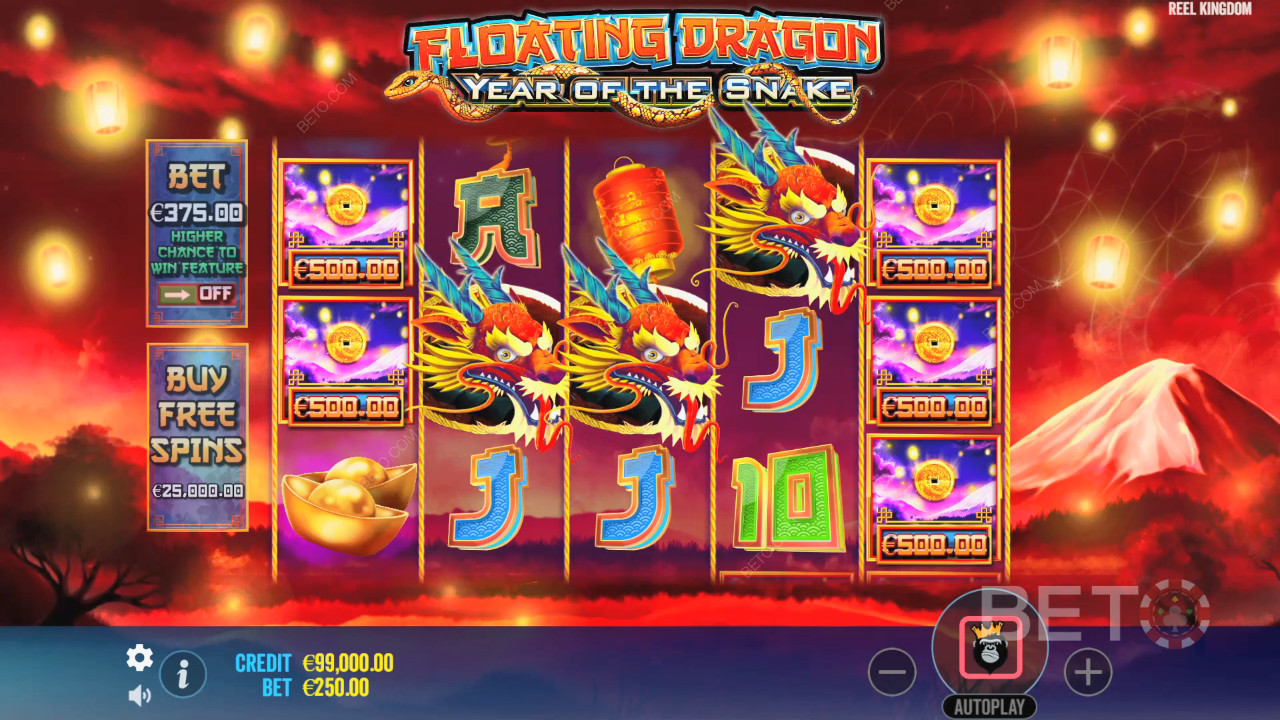 Floating Dragon Year of the Snake Review by BETO Pokies