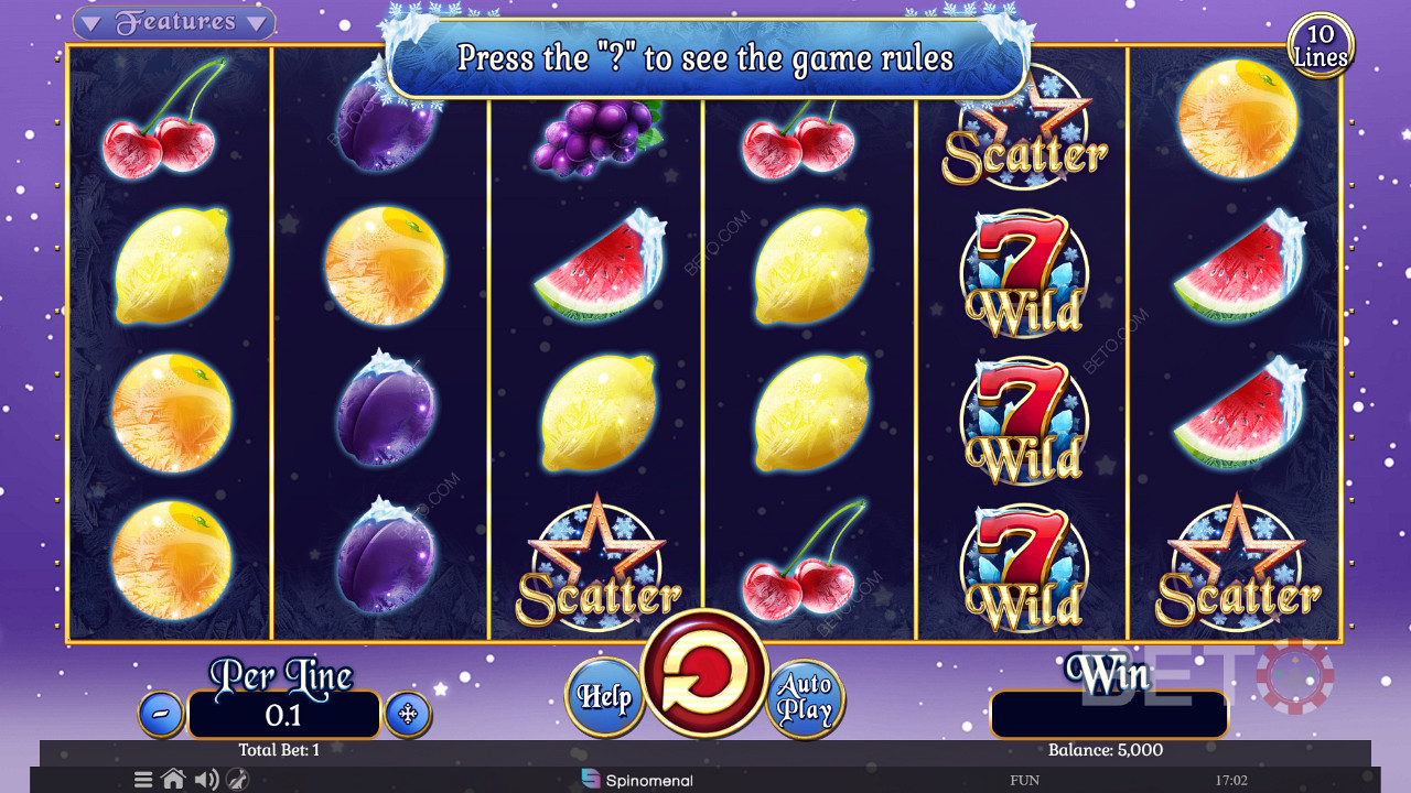 Fruits On Ice Collection 10 Lines Free Play