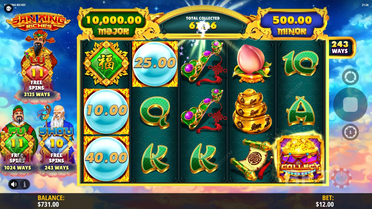 San Xing Riches: BETO Pokies