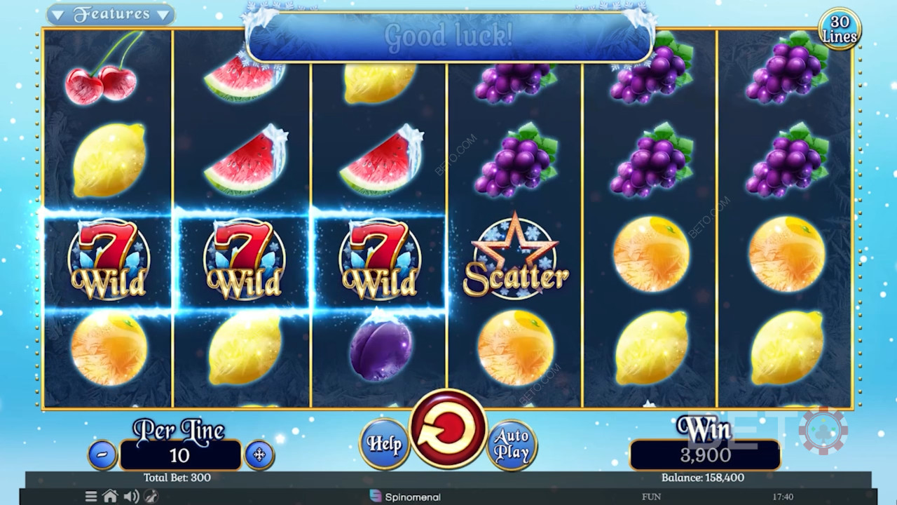 Frosty Fruits Collection 30 Lines Review by BETO Pokies