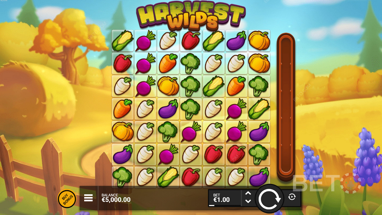 Reap the rewards in the Harvest Wilds online pokie