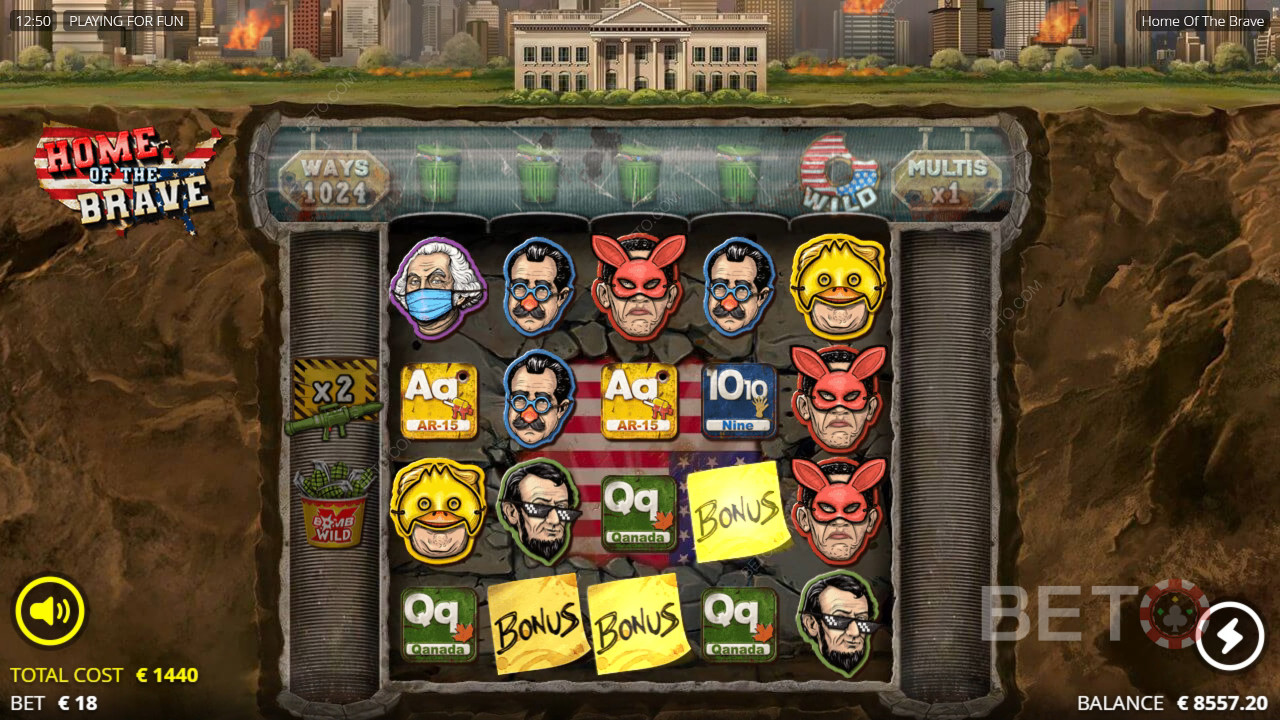 Home of the Brave Review by BETO Pokies