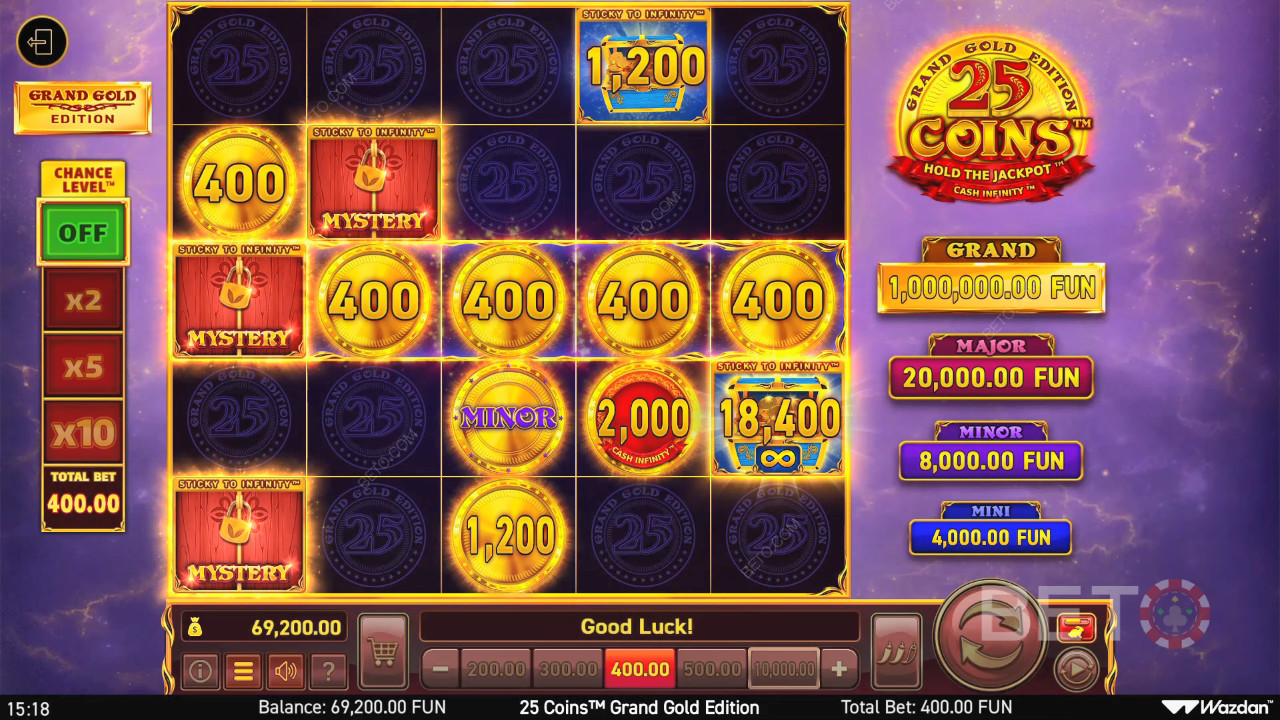 25 Coins Grand Gold Edition Review by BETO Pokies