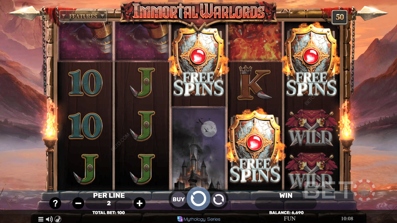 Immortal Warlords Review by BETO Pokies