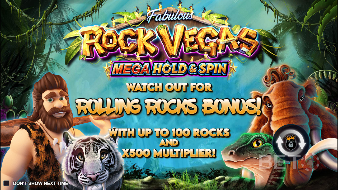 Rock out with Hold and Win in the Rock Vegas pokie