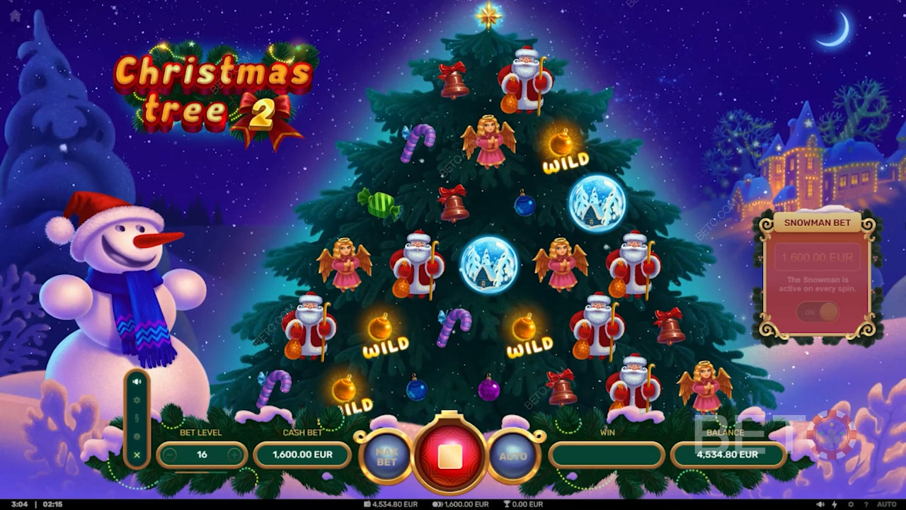 Get festive with the unique Christmas Tree 2 pokie