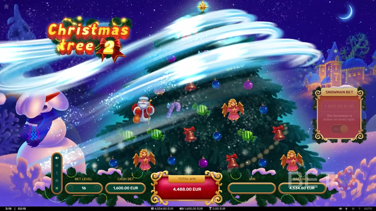 Snowy surprises bring Mystery symbols and trigger Free Spins