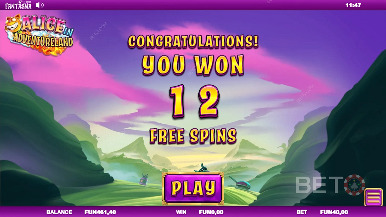 Score 12 Free Spins with ripper bonus rounds