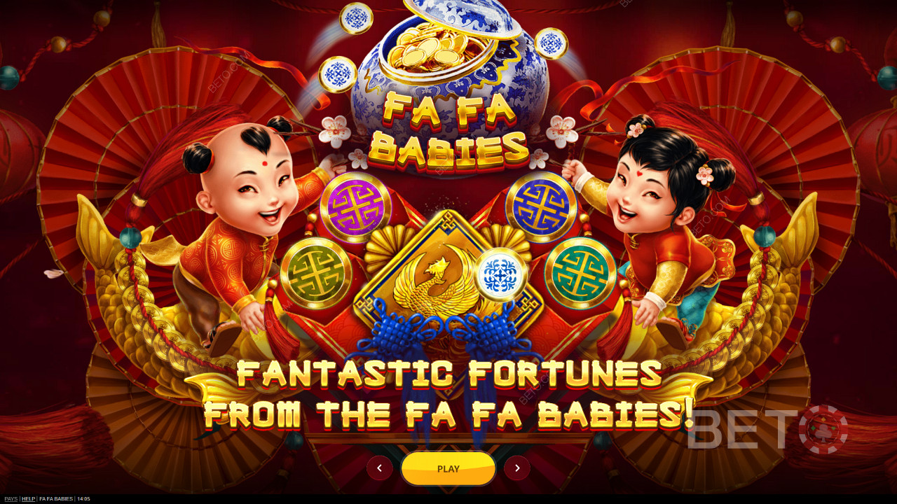 Spin with the lucky bubs and score a massive win in Fa Fa Babies pokie