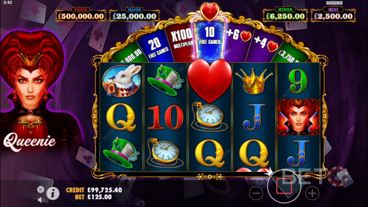 Spin the Feature Wheel to unlock four ripper jackpots