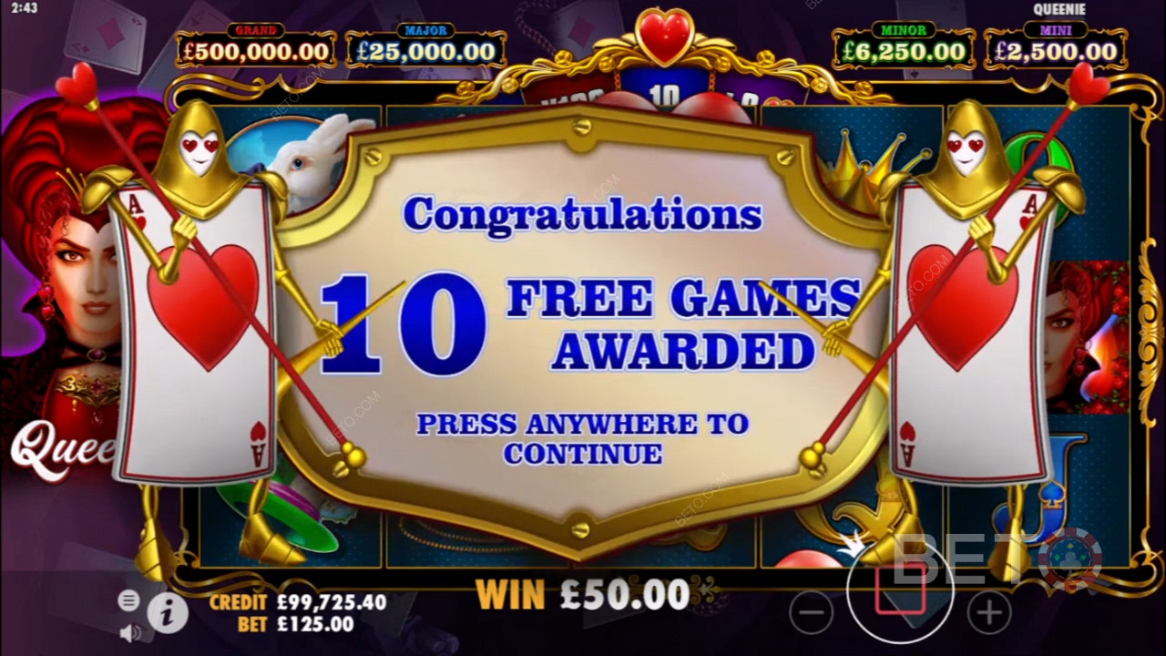Trigger the Free Spins feature for Bonus Rounds and heaps more
