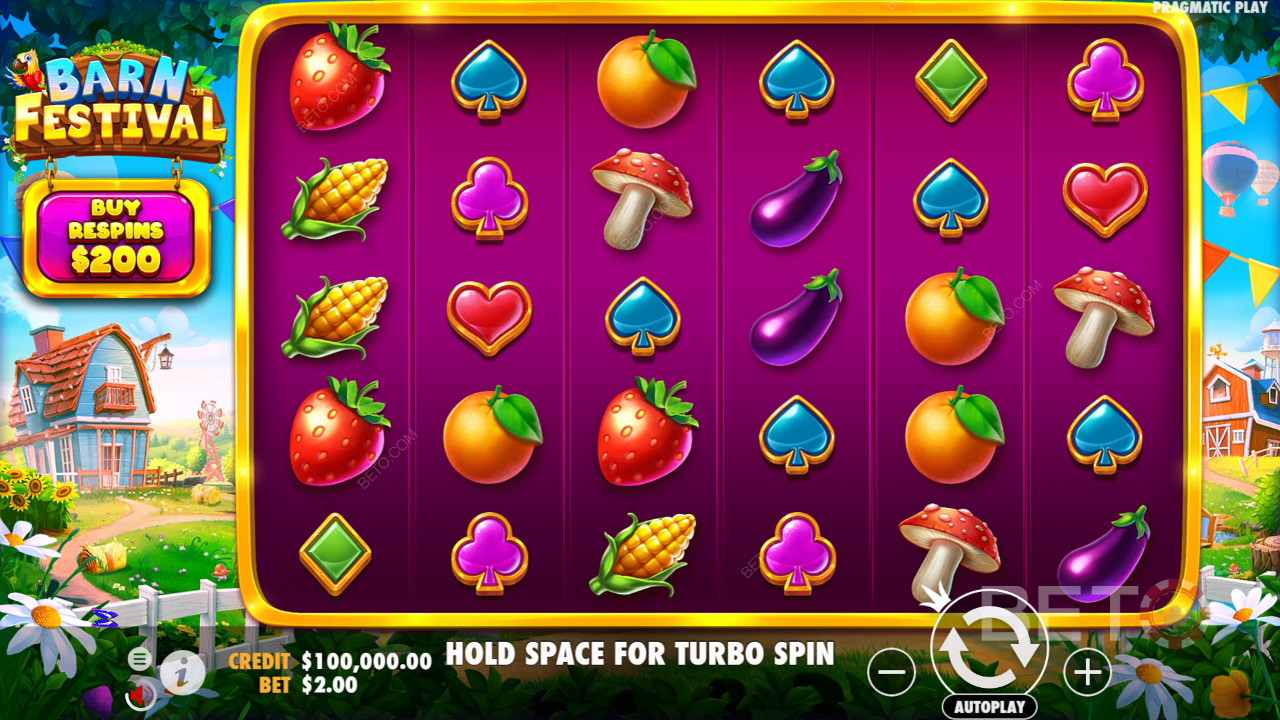Celebrate rural charm in the Barn Festival pokie